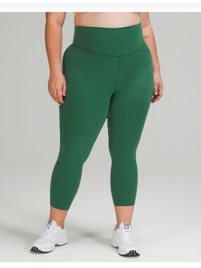 lululemon athletica  Green High-Rise Base Pace 23” crop Leggings